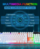 Combo de teclado y mouse para videojuegos de computadora, teclado con