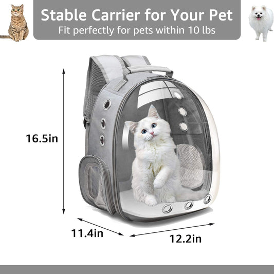 Mochila con cápsula espacial para transportar gatos perros pequeños o mascotas