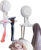 Paquete de 2 soportes para maquinilla de afeitar para ducha, ganchos de - VIRTUAL MUEBLES