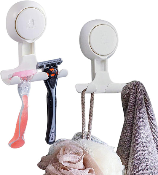 Paquete de 2 soportes para maquinilla de afeitar para ducha, ganchos de - VIRTUAL MUEBLES