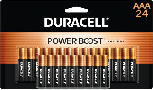 Coppertop Pilas AAA con ingredientes Power Boost, paquete de 24 baterías triple
