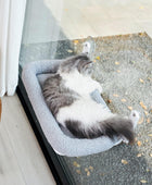 Hamaca para gatos para ventana, plegable, inalámbrica, cama acolchada lavable a