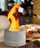 Mavalzy Tabletop Fire Pit, Mini Portable Tabletop Rubbing Alcohol Fireplace - VIRTUAL MUEBLES