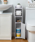 Soporte para papel higiénico, armario de almacenamiento para baño pequeño, - VIRTUAL MUEBLES