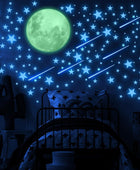 Brillan en la oscuridad estrellas y luna para techo, calcomanías luminosas de - VIRTUAL MUEBLES