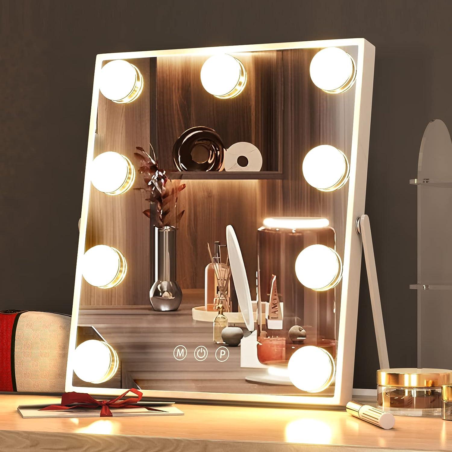 Espejo de tocador Hollywood con luces, espejo de maquillaje Hollywood -  VIRTUAL MUEBLES