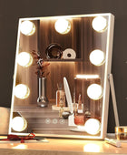 Espejo de tocador Hollywood con luces, espejo de maquillaje Hollywood con 9 - VIRTUAL MUEBLES