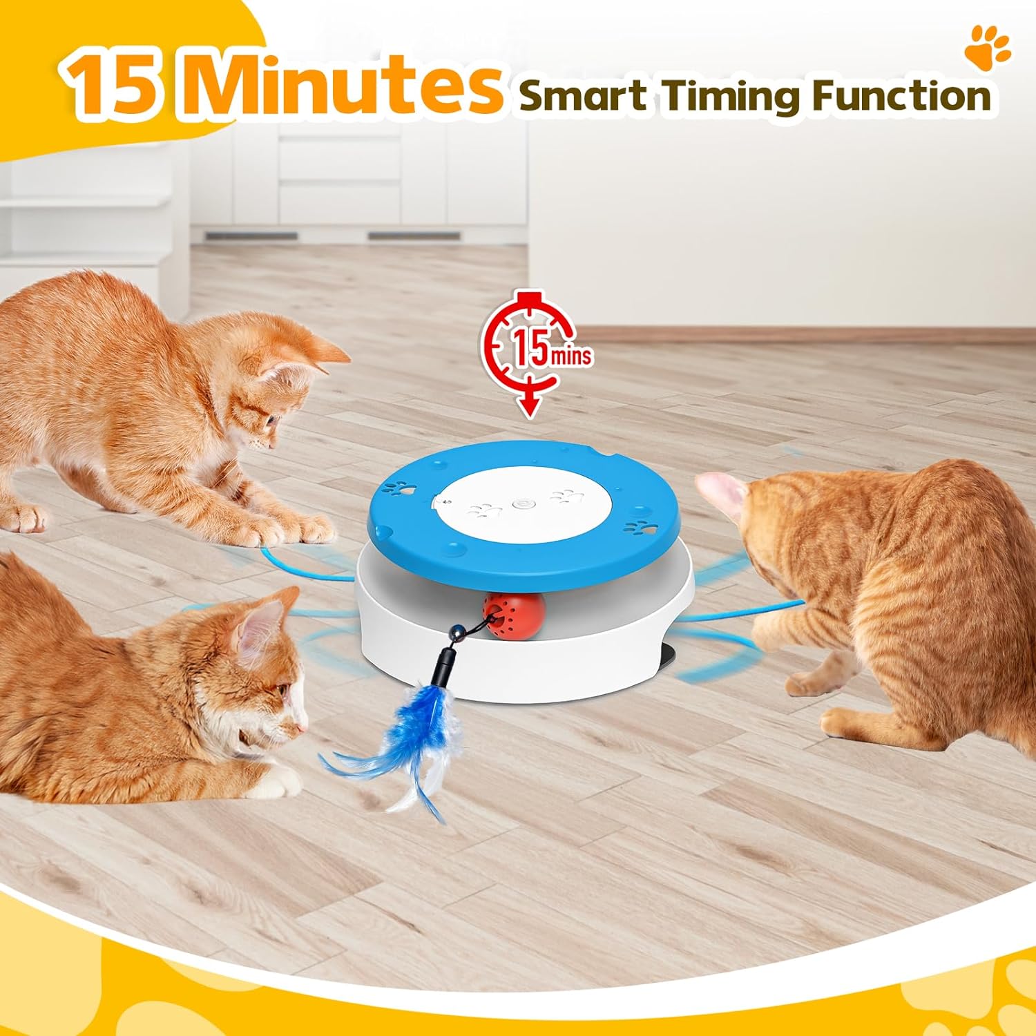 FOXYYDS Juguete para gatos para ejercicio en interiores, juguete interactivo