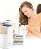 COSTWAY Calentador de toallas estilo cubo, calentador de toallas grande con - VIRTUAL MUEBLES