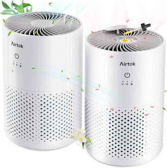 AIRTOK Purificadores de aire para dormitorio y hogar, limpiador de filtro HEPA - VIRTUAL MUEBLES