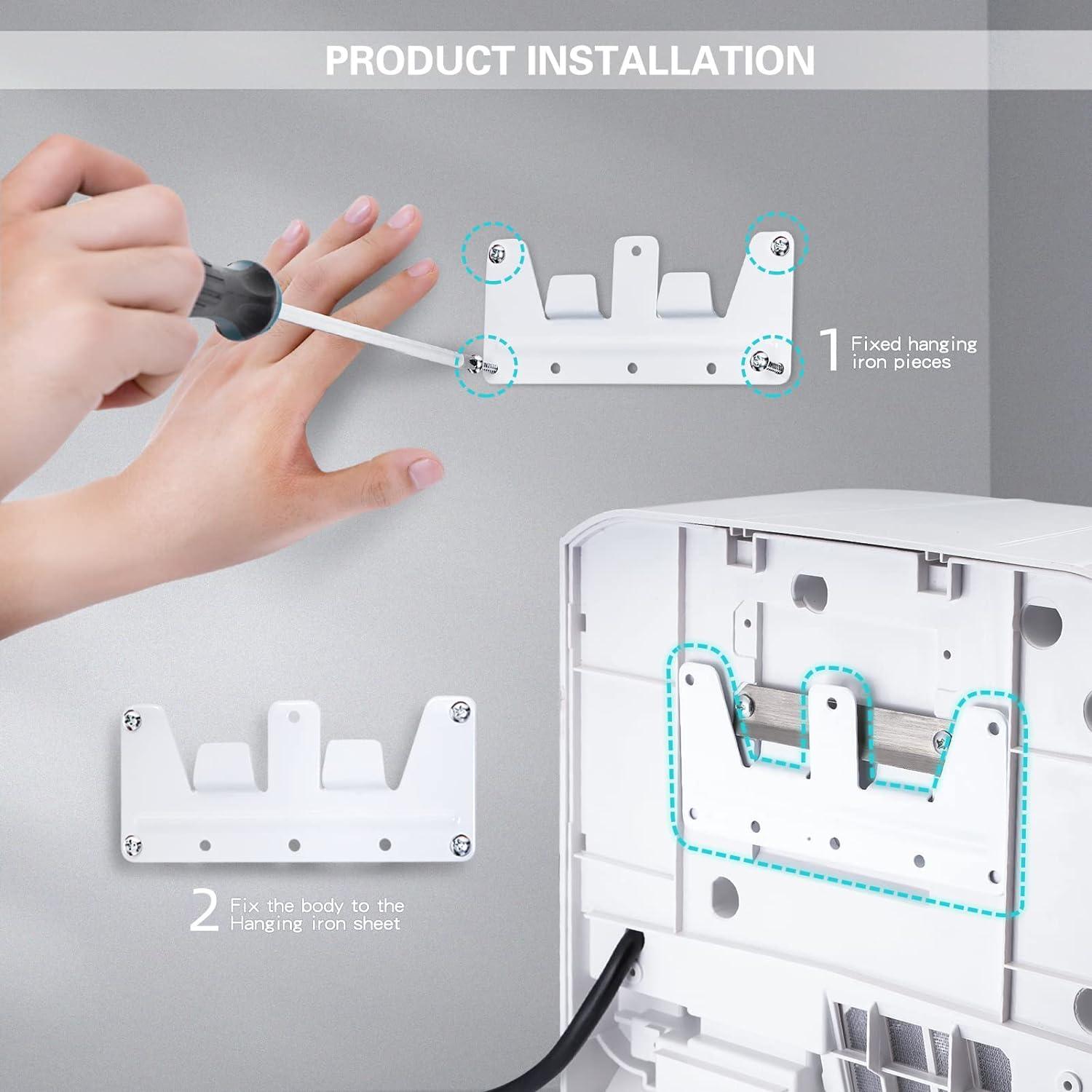 Secador automático de manos de alta velocidad Secadores de manos para baños - VIRTUAL MUEBLES