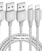 Cargador para iPhone paquete de 3 cables Lightning de 10 pies con certificación