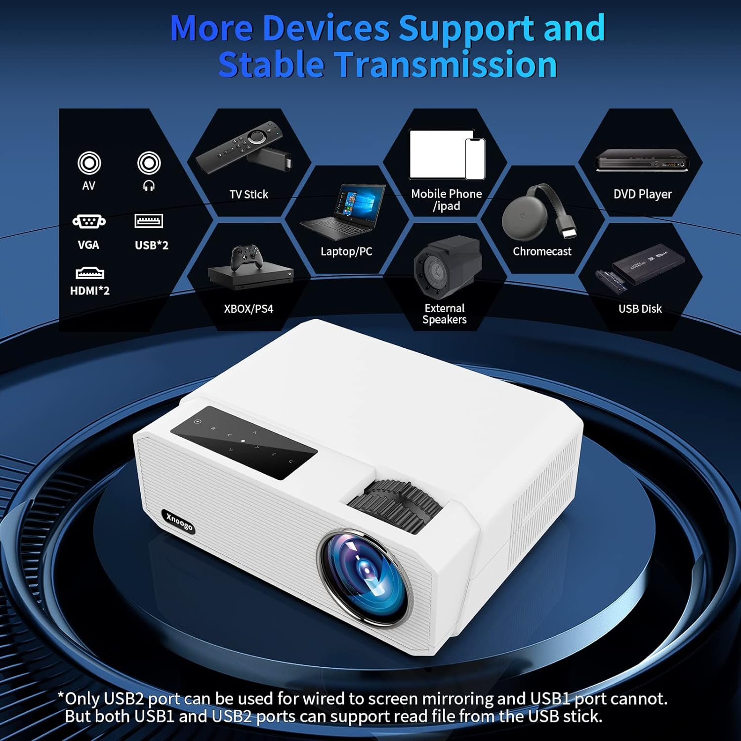 Proyector para exteriores 4k con WiFi y Bluetooth 1000 ANSI 4k proyector de