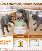 Cat Toys Juguete interactivo automático 3 en 1 para gatito, mariposa aleteante,