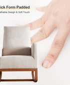 Mecedora tapizada para interiores, cómoda silla mecedora acolchada gruesa con
