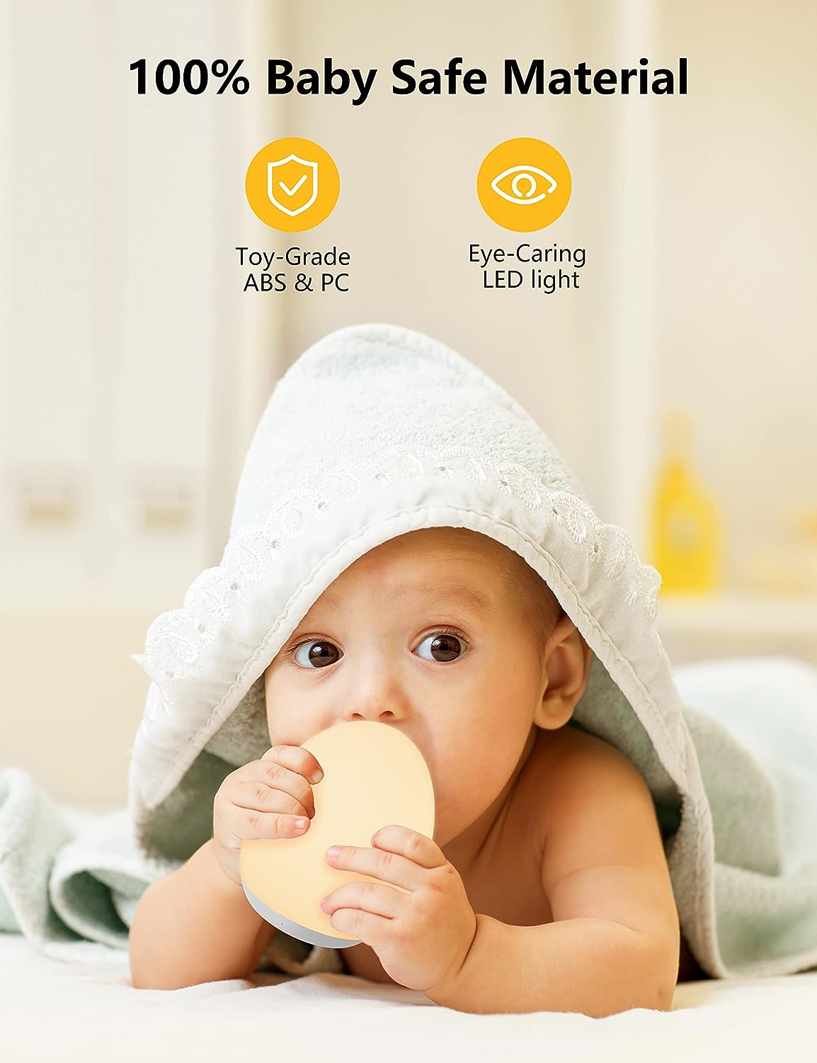 MediAcous Luz nocturna para niños, luz nocturna para bebé con 7 colore -  VIRTUAL MUEBLES