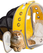Mochila transportadora para gatos con burbujas expandible, plegable,