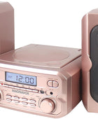 Magnavox MM435M-RG Sistema compacto de 3 piezas con radio estéreo FM digital, - VIRTUAL MUEBLES