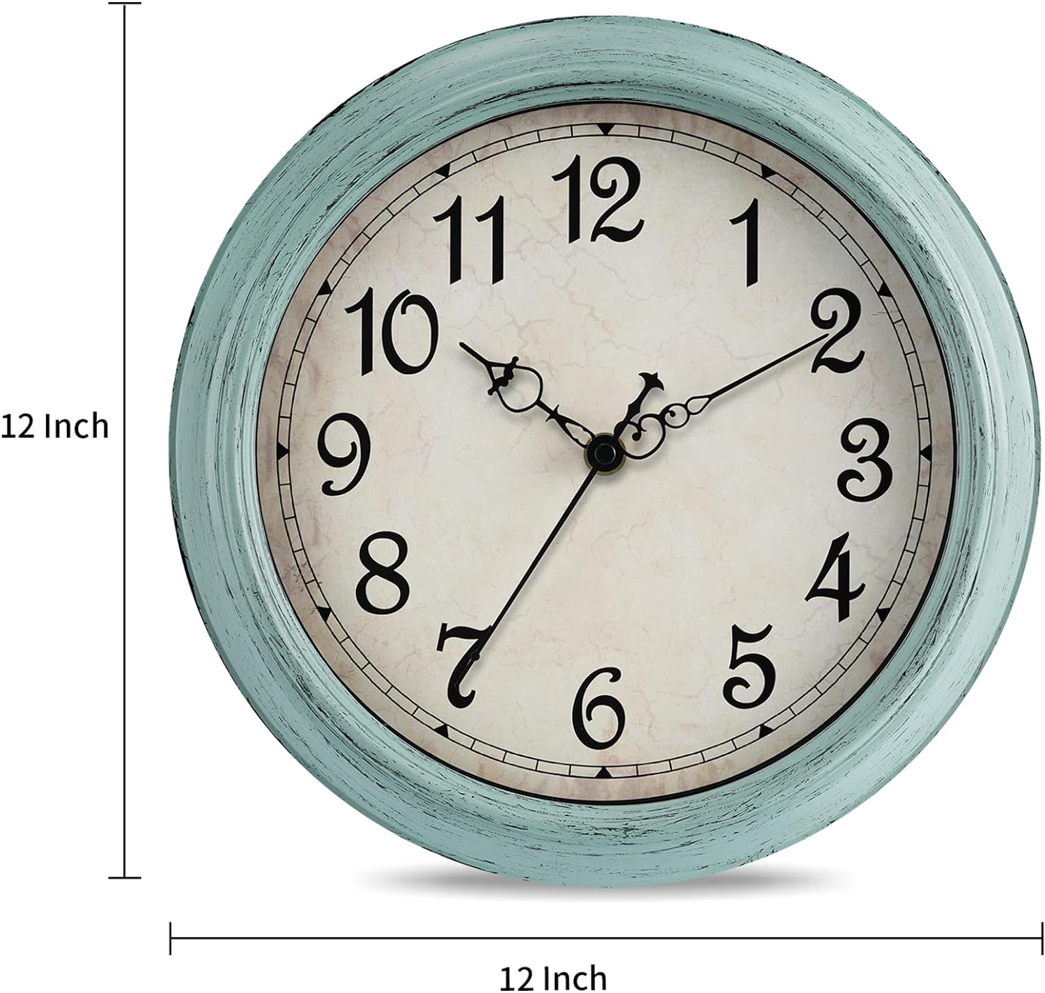 Reloj de pared silencioso de 12 pulgadas, funciona con pilas, reloj de -  VIRTUAL MUEBLES