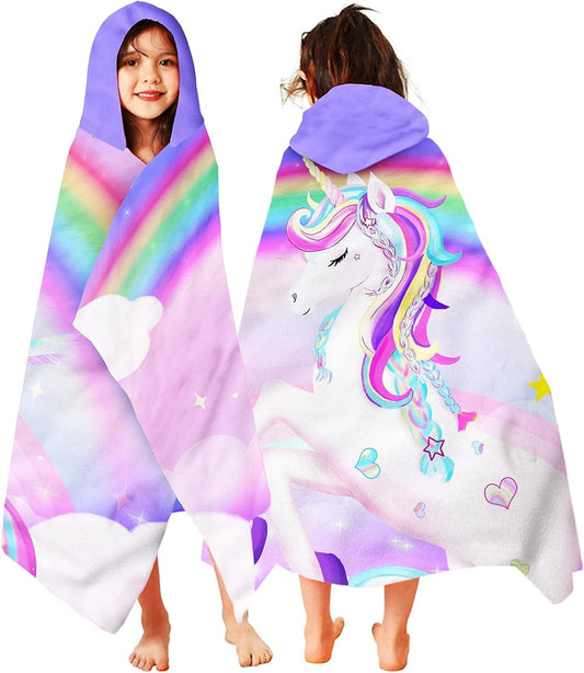 Toalla con capucha de unicornio, toalla de playa de unicornio, toalla de - VIRTUAL MUEBLES