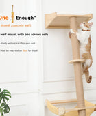 Árbol de pared para gatos con hamaca, muebles de pared para gatos de 76