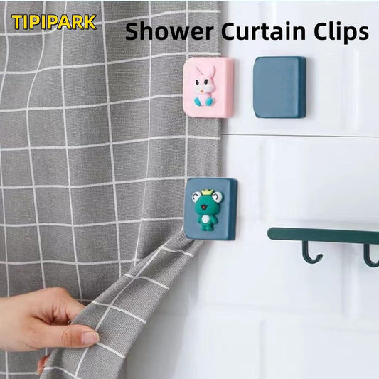 Clips para cortina de ducha, paquete de 6 clips para cortina de ducha, cortina, - VIRTUAL MUEBLES