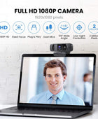 Cámara web con micrófono 1080P HD Cámara web, 672 USB de escritorio Web Cam