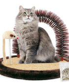 El original masajeador de gato con arco de gato, cepillo de pelo de gato para