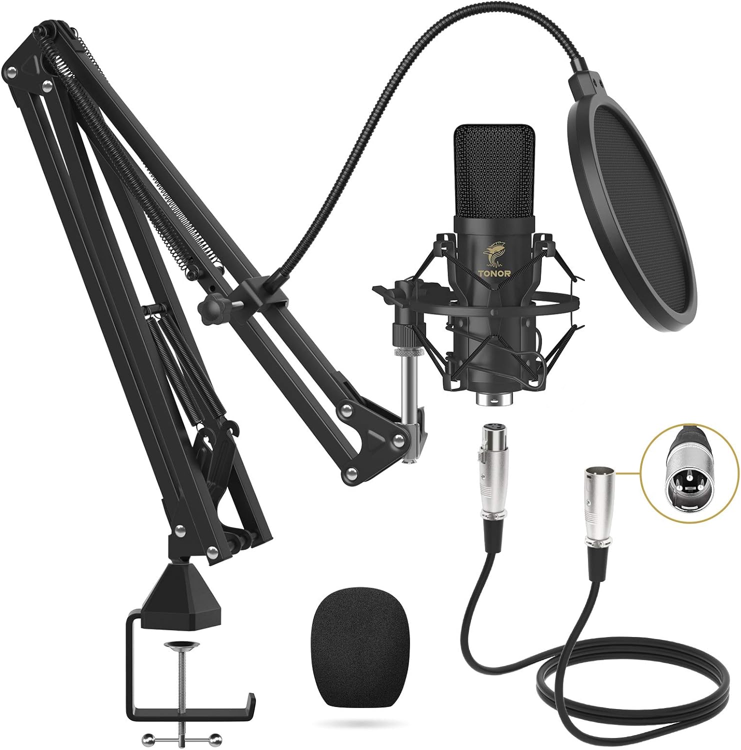 Kit de microfono profesional de condensador de Audio Studio set de  grabacion NEW