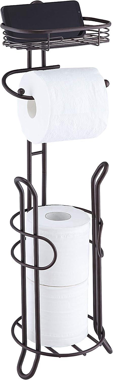 Soporte de almacenamiento de papel higiénico pesado para baño con reserva y - VIRTUAL MUEBLES