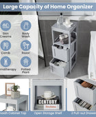 Armario de suelo de baño, gabinete de almacenamiento multifuncional con 2