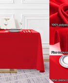 Mantel rectangular de poliéster de 90 x 132pulgadas, mantel para bodas,