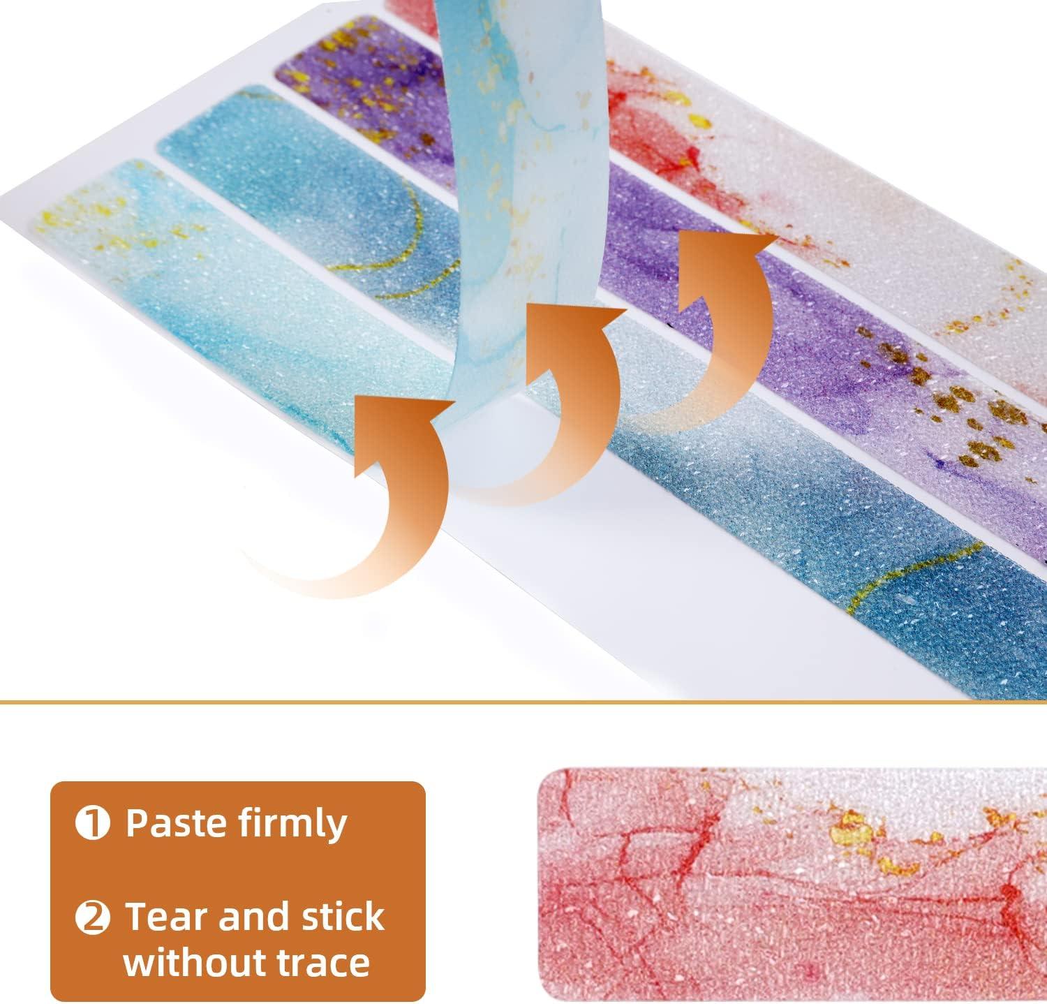 Tiras de ducha antideslizantes coloridas, 24 tiras adhesivas para bañe -  VIRTUAL MUEBLES