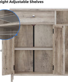 Armario independiente de baño con 2 puertas gabinete de almacenamiento de suelo