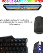 Combo de teclado y mouse para juegos de media mano, 35 teclas PUBG versión de