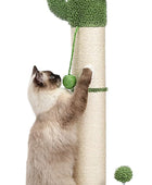 PEQULTI Rascador alto para gatos grandes, rascador de cactus para gatos de