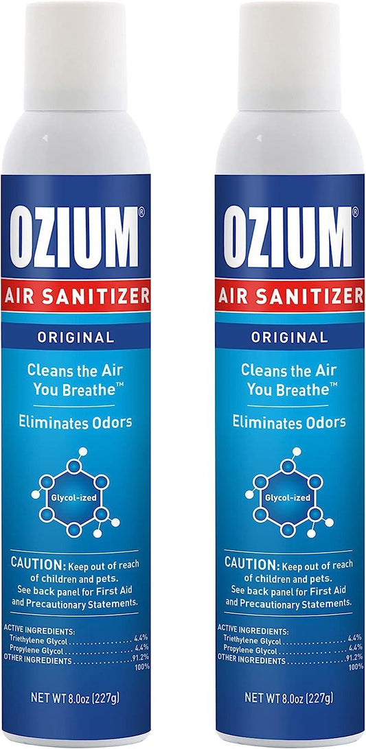 OZIUM Desinfectante de aire y eliminador de olores de 8 onzas para hogares, - VIRTUAL MUEBLES