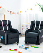 Silla reclinable para niños, silla reclinable para juegos con bolsillos