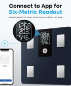 GE Báscula inteligente para peso corporal y porcentaje de grasa con  pantalla LCD todo en uno, báscula digital de peso para baño, báscula de  grasa