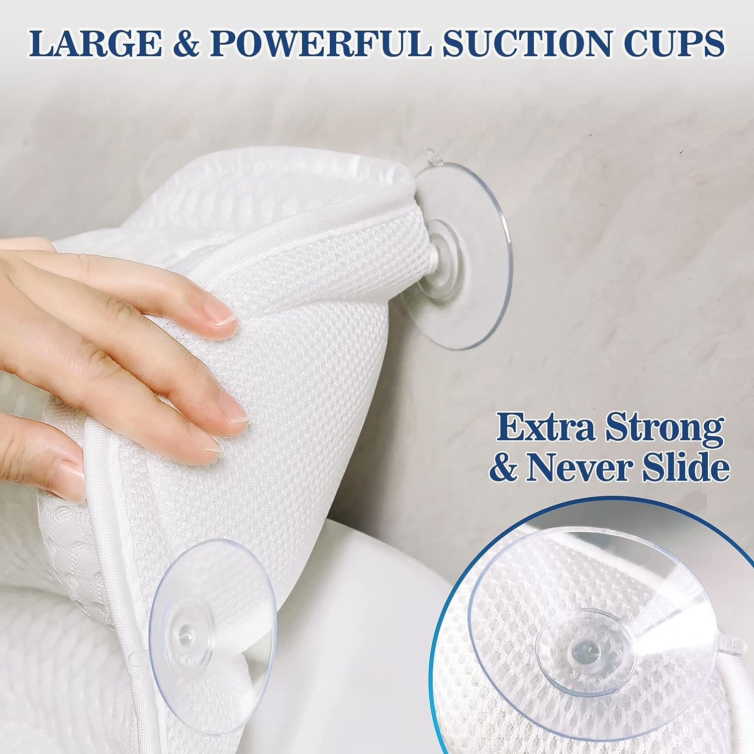 Almohada de baño, almohada de baño de lujo para soporte de cuello y espalda,