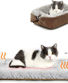 Cama para gatos pequeños, cama para gatos autocalentable, alfombrilla térmica