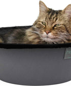 Cat Nest Cama lavable para gatos con forro polar esponjoso extraíble Cama