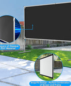 Frront Pantalla de proyector y pantalla de proyección de doble tamaño, Front