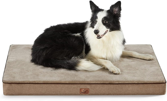 Cama ortopédica grande para perros grandes, almohada impermeable de espuma