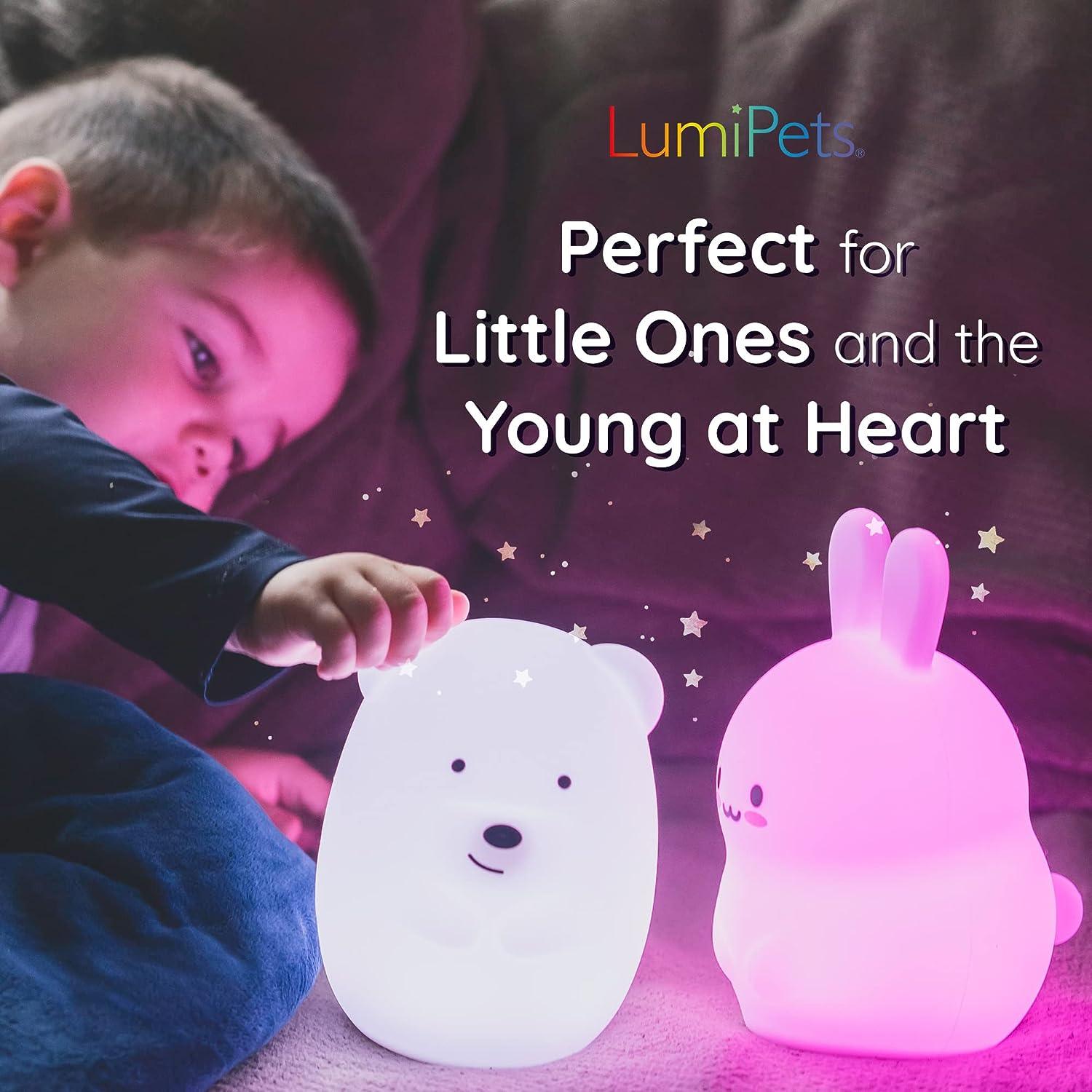 Lumipets Luz nocturna para niños, luz de silicona para habitación de b -  VIRTUAL MUEBLES