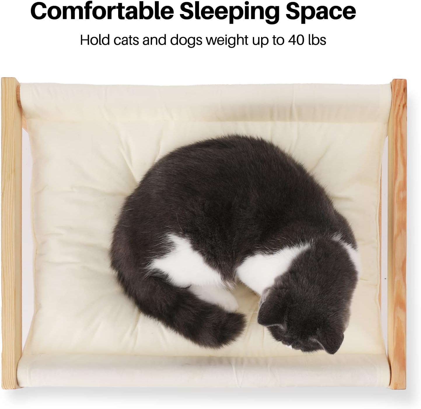 Cama para gatos, camas de terciopelo de felpa para gatos de interior, hamaca de