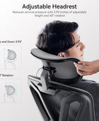 Silla de oficina ergonómica, silla de escritorio con soporte lumbar ajustable y