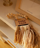 Letrero de cueva de bebé guirnalda de cuentas de madera decoración de pared de - VIRTUAL MUEBLES