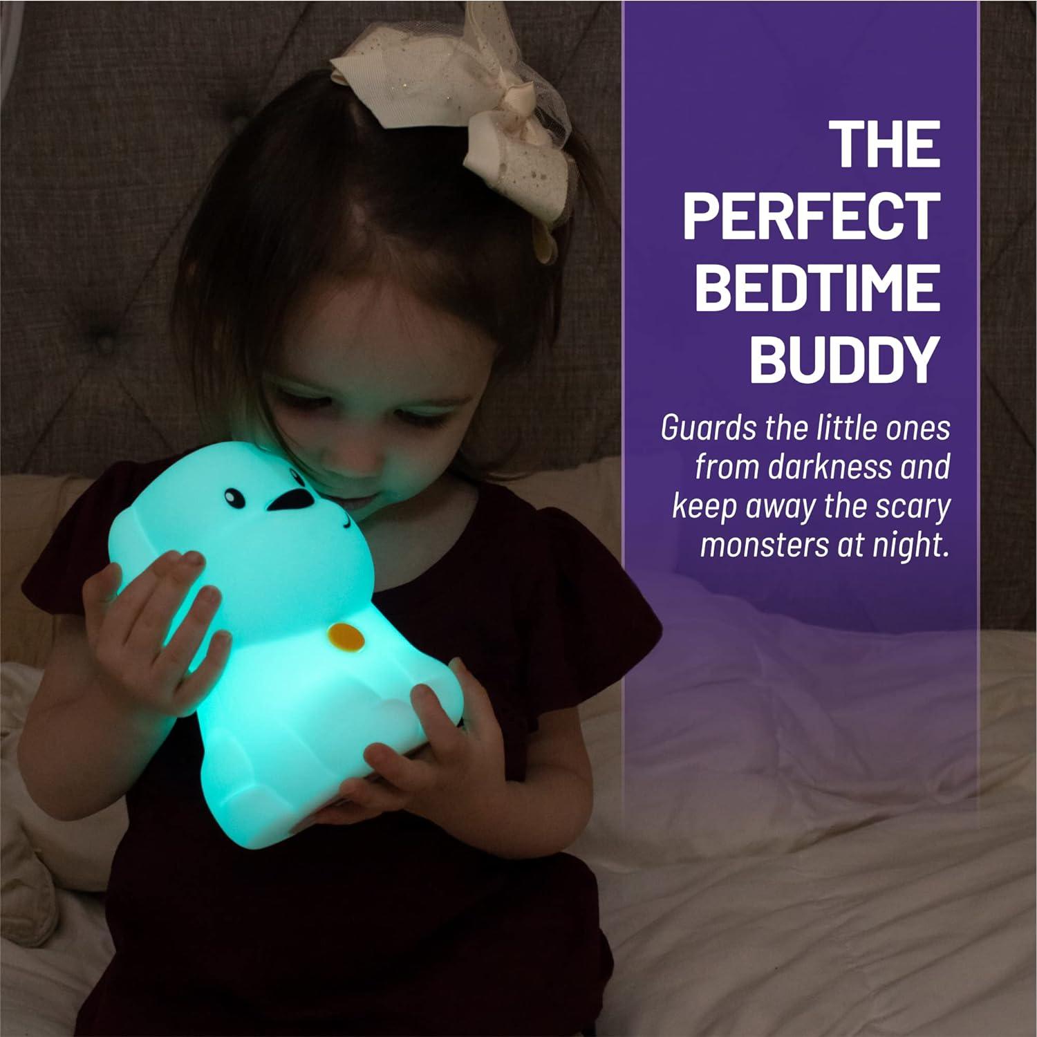 Lumipets Luz nocturna para niños, luz de silicona para habitación de bebé y - VIRTUAL MUEBLES