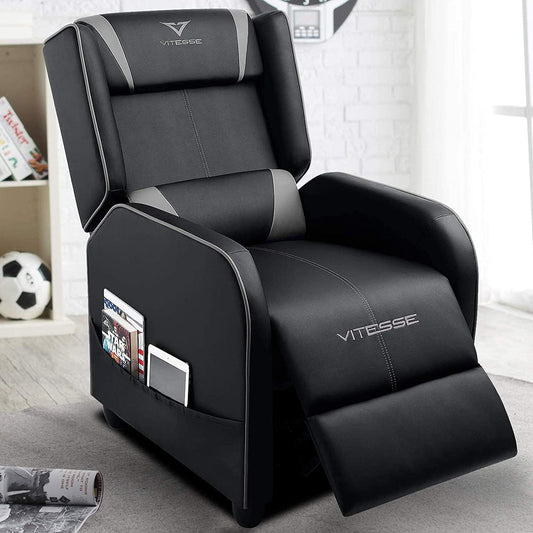 Silla reclinable para juegos VIT, para una persona. Moderno sofá de piel